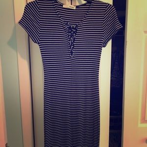 Sans souci lace up bodycon dress